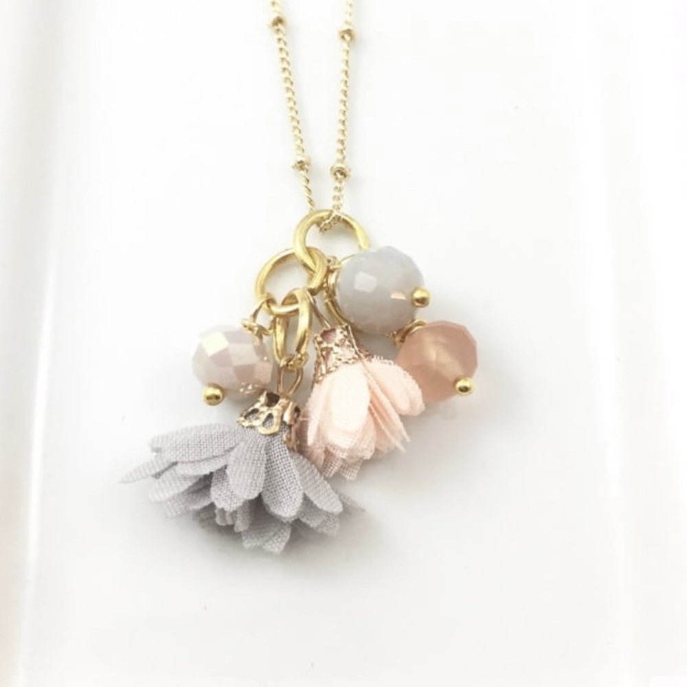 New Savanna Hill Floral Necklace 30”